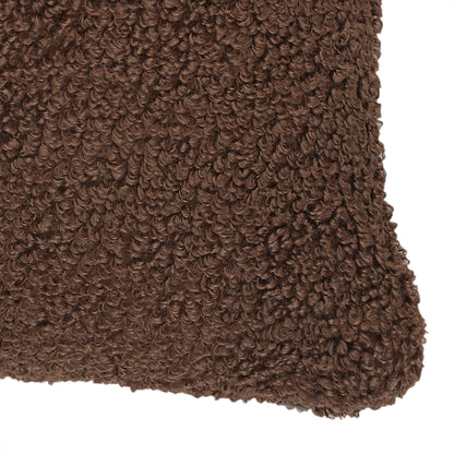 Brown Boucle Cushion Cover