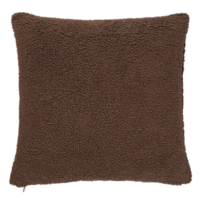 Brown Boucle Cushion Cover