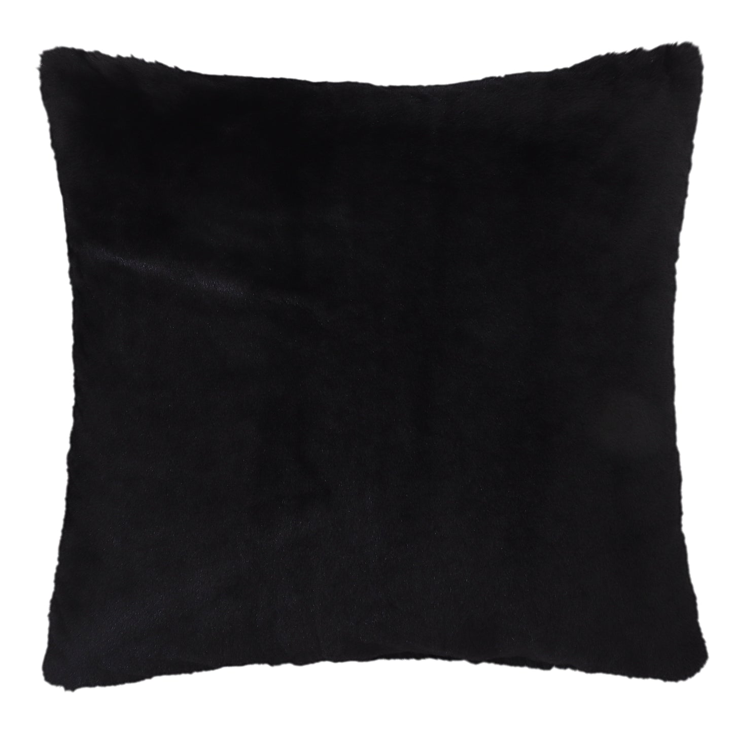 Black Faux Fur Cushion Cover