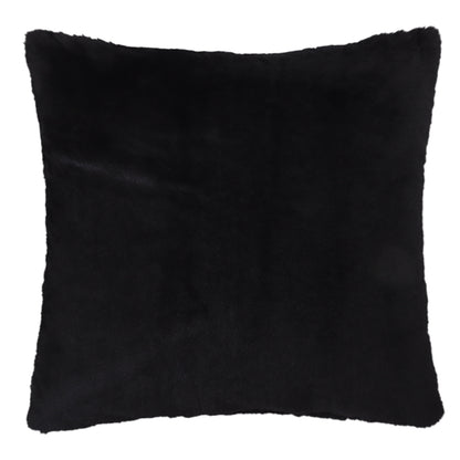 Black Faux Fur Cushion Cover