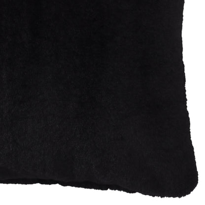 Black Faux Fur Cushion Cover