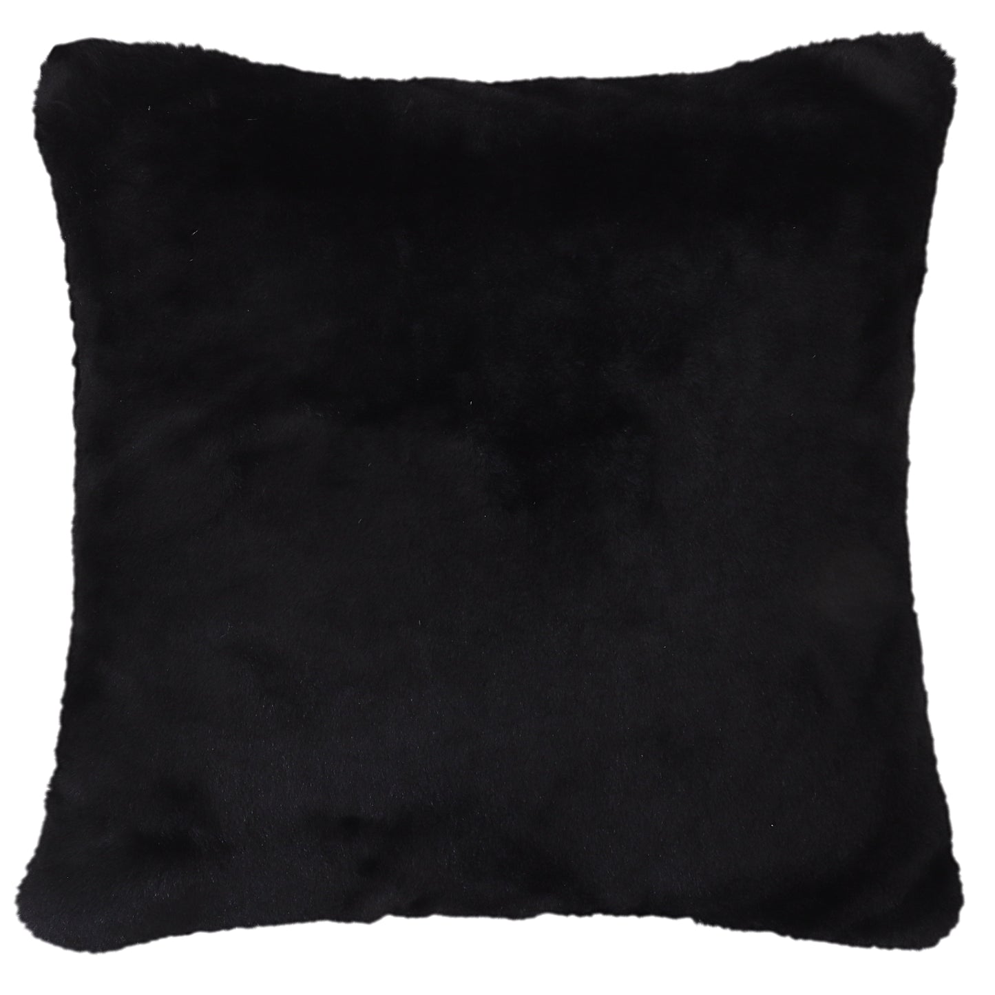 Black Faux Fur Cushion Cover