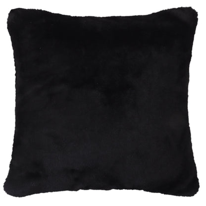 Black Faux Fur Cushion Cover