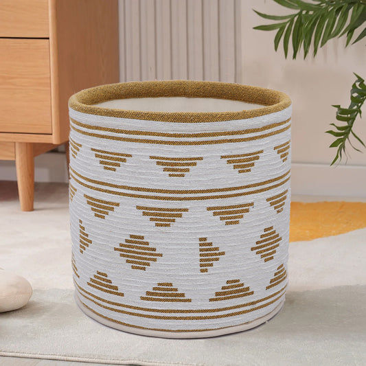 Ochre and Ivory Basket