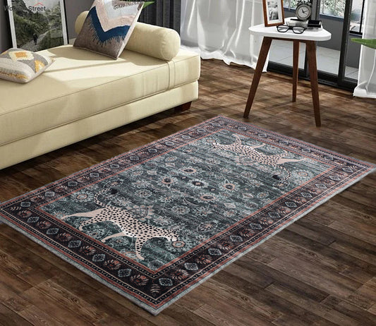 LEOPARD PRINT RUG