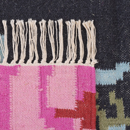 Floral Hand Woven Kilim Runner 2'x7'