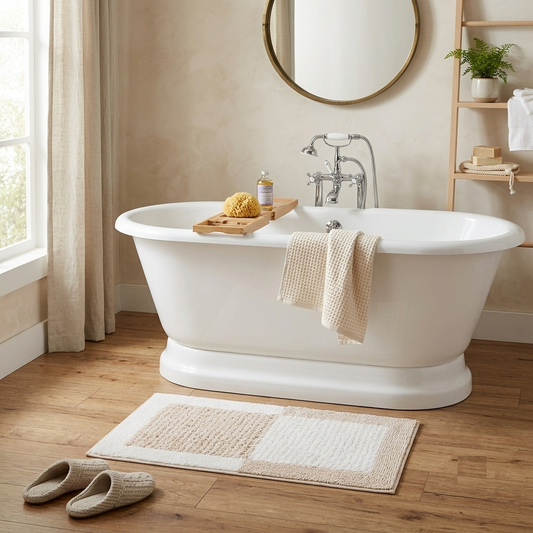 Double Tone Cotton Bathmat