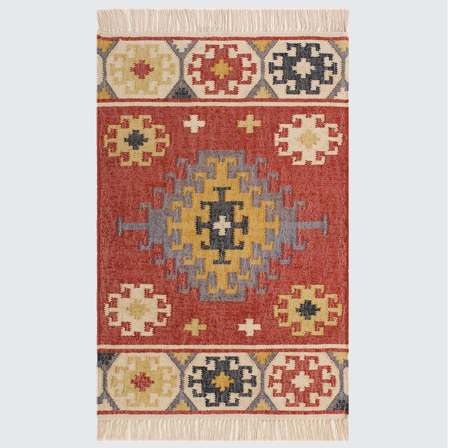 Multicolor Hand Woven Kilim - 3'x5'