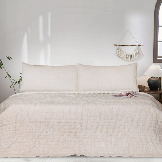 Ivory Cotton Quilt