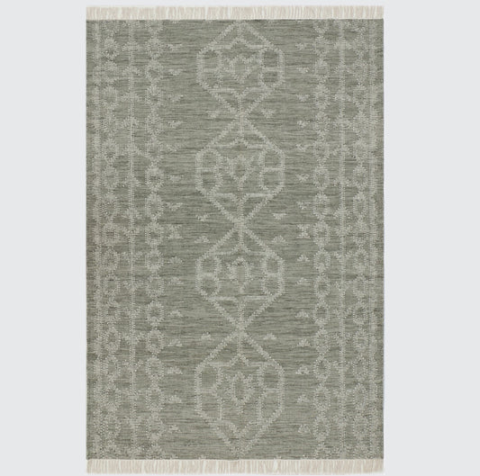 Pistachio Green Hand Woven Rug - 5'x8'