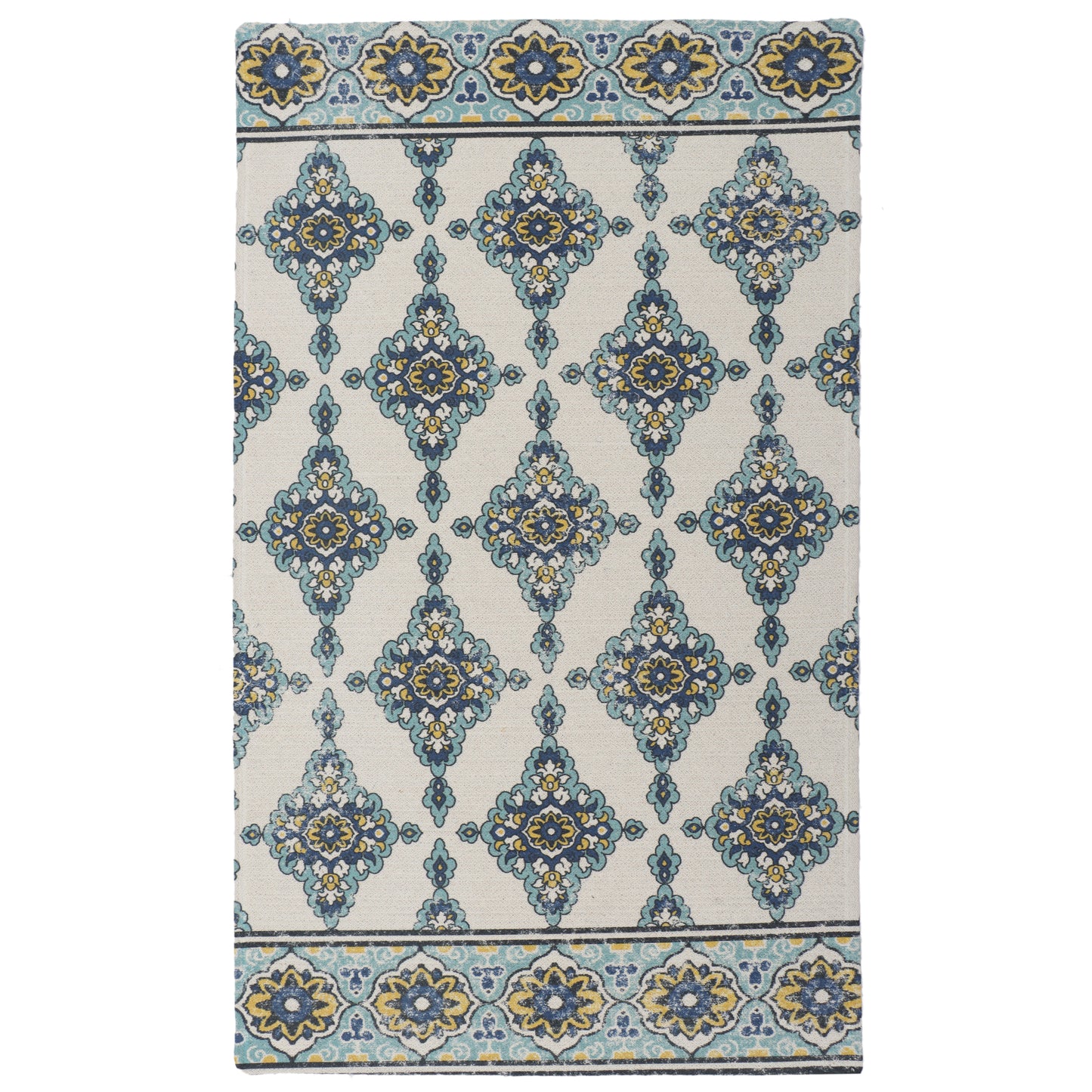 Indigo Bloom Dhurrie