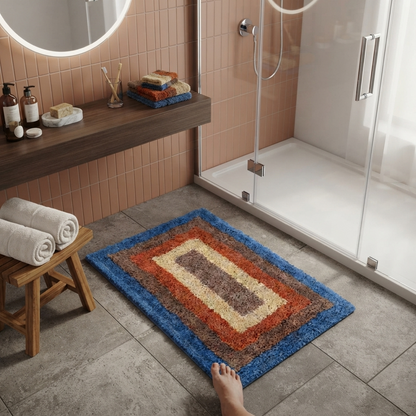 Multicolor Micro-Polyester Bathmat