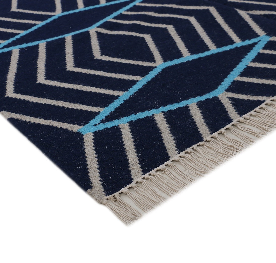 hand woven wool kilim rug