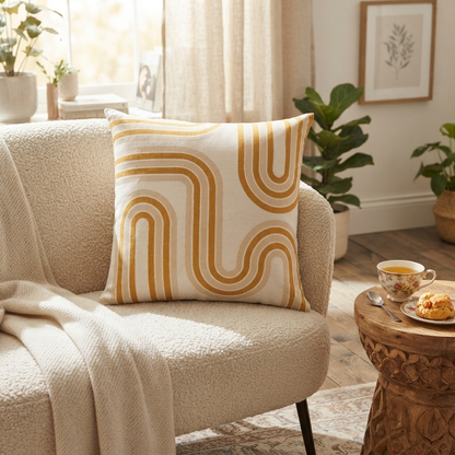 Retro Boho Printed Cushion Cover