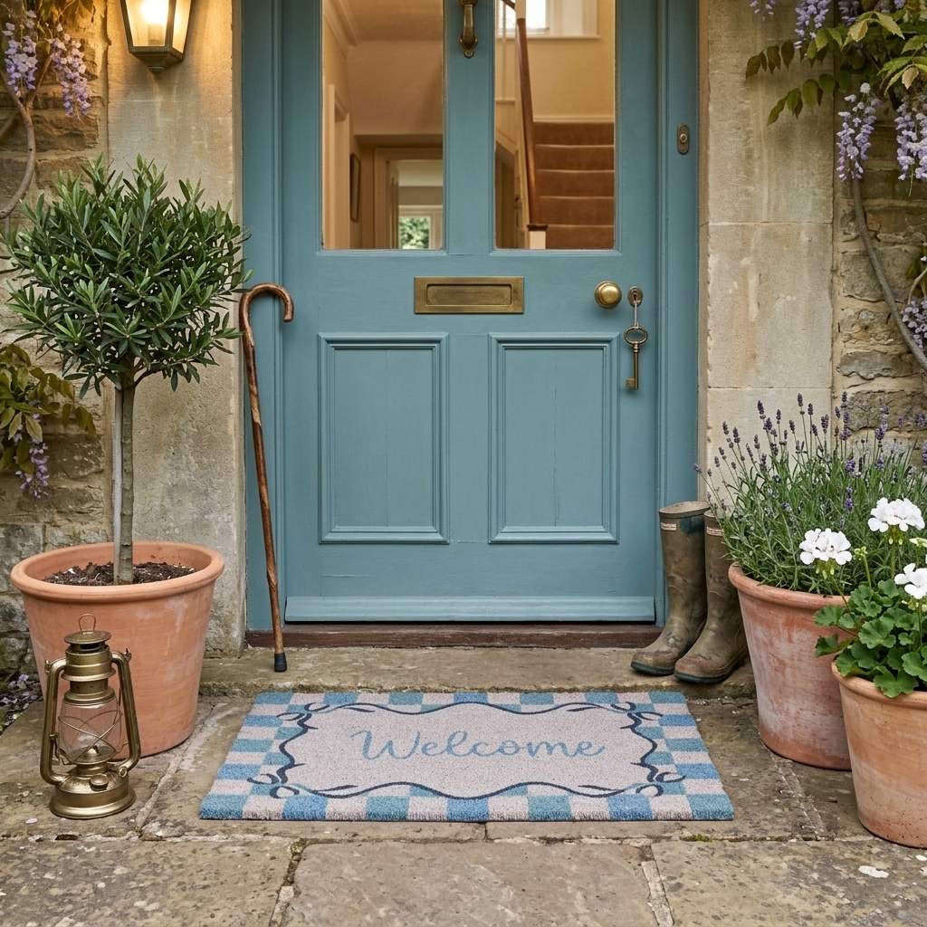 Ribbon Welcome Doormat
