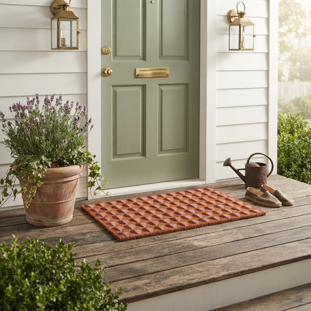 Hearts Coir Doormat