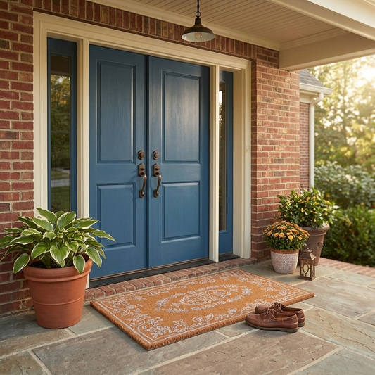 Vintage Floral Welcome Doormat