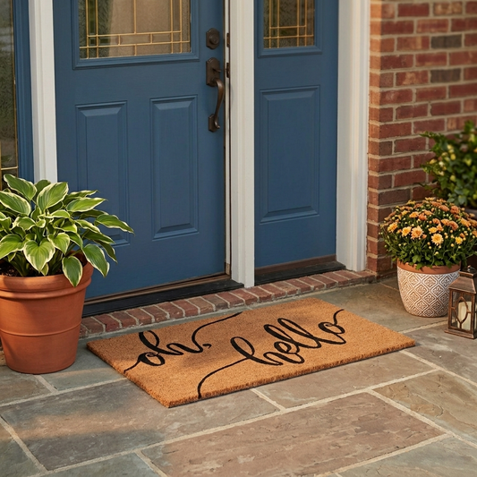 OH Hello Coir Doormat