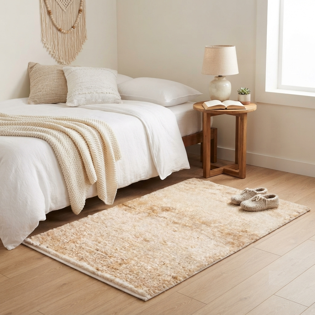 Ivory Hand Knotted Jute Mat