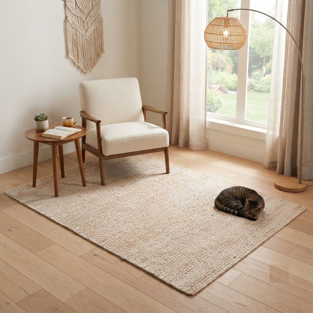 Natural Pitloom Jute Area Rug