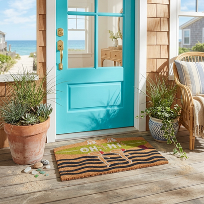 OH HI Coir Doormat