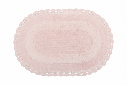 Pink Cotton Bath Mat