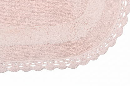 Pink Cotton Bath Mat