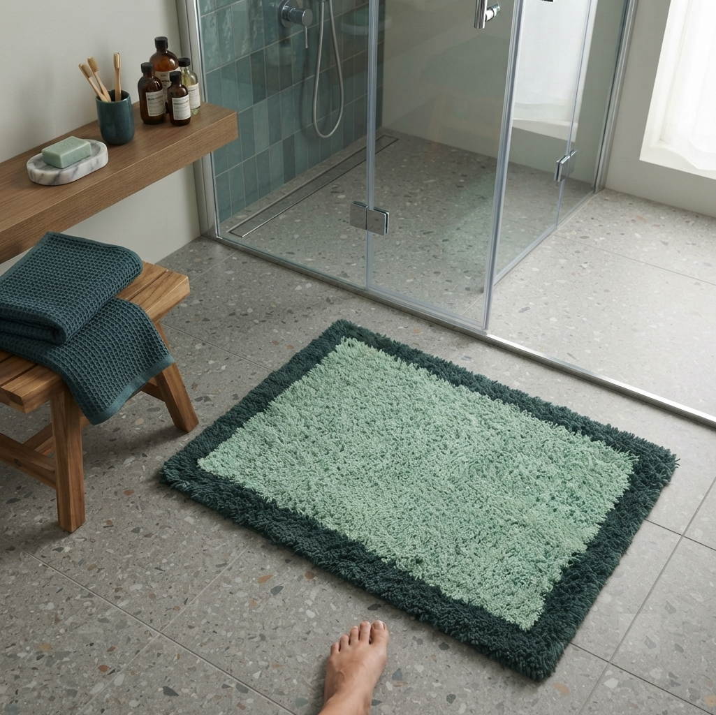 Double Tone Cotton Bathmat