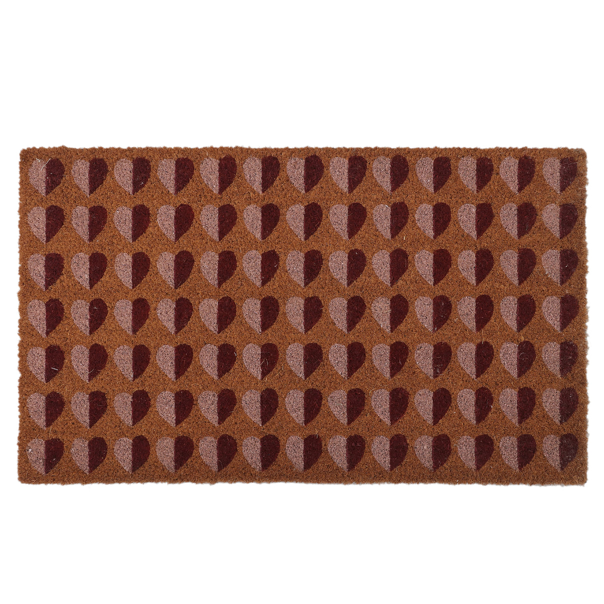 Hearts Coir Doormat