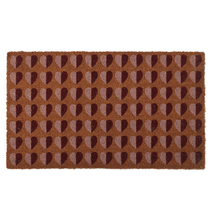 Hearts Coir Doormat