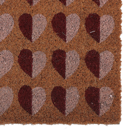 Hearts Coir Doormat