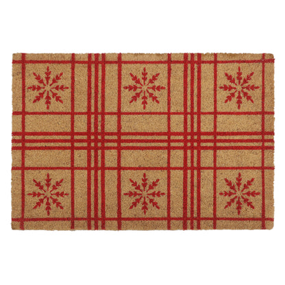 Snowflake Coir Doormat