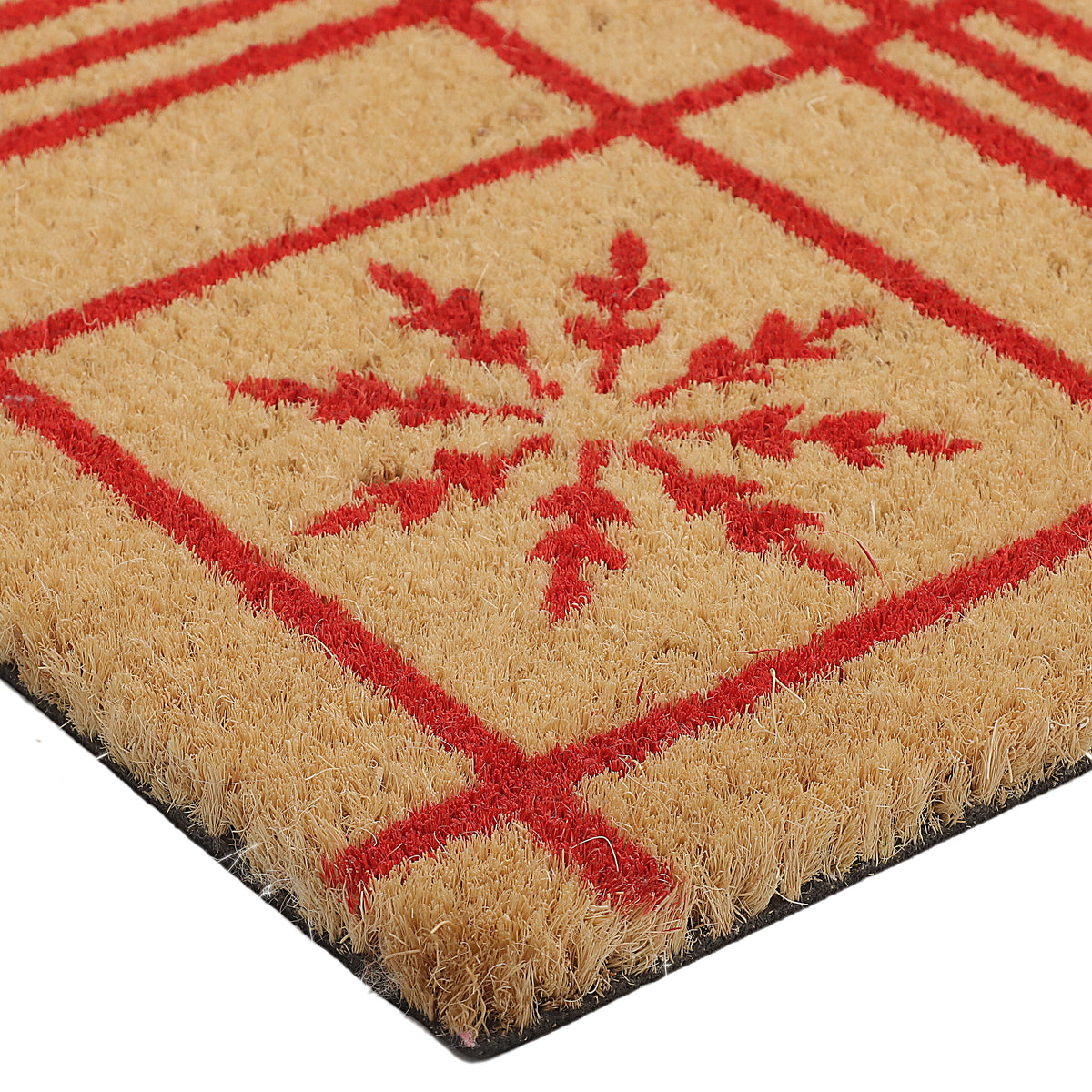 Snowflake Coir Doormat