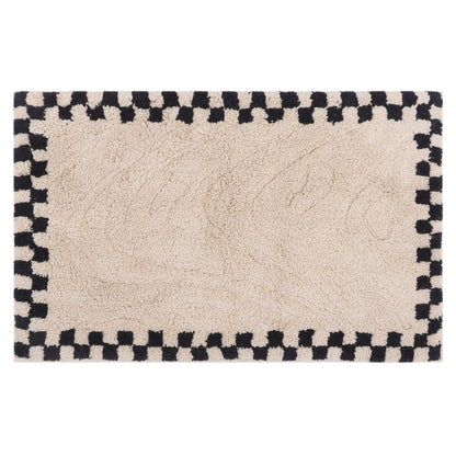 Checkboard Border Bathmat