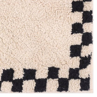 Checkboard Border Bathmat
