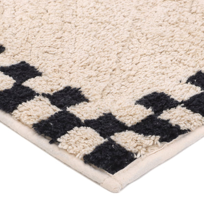 Checkboard Border Bathmat