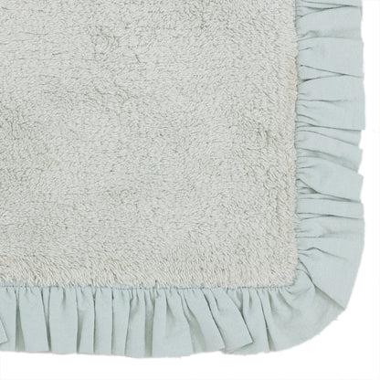 Blue Cotton Table Tufted Bathmat