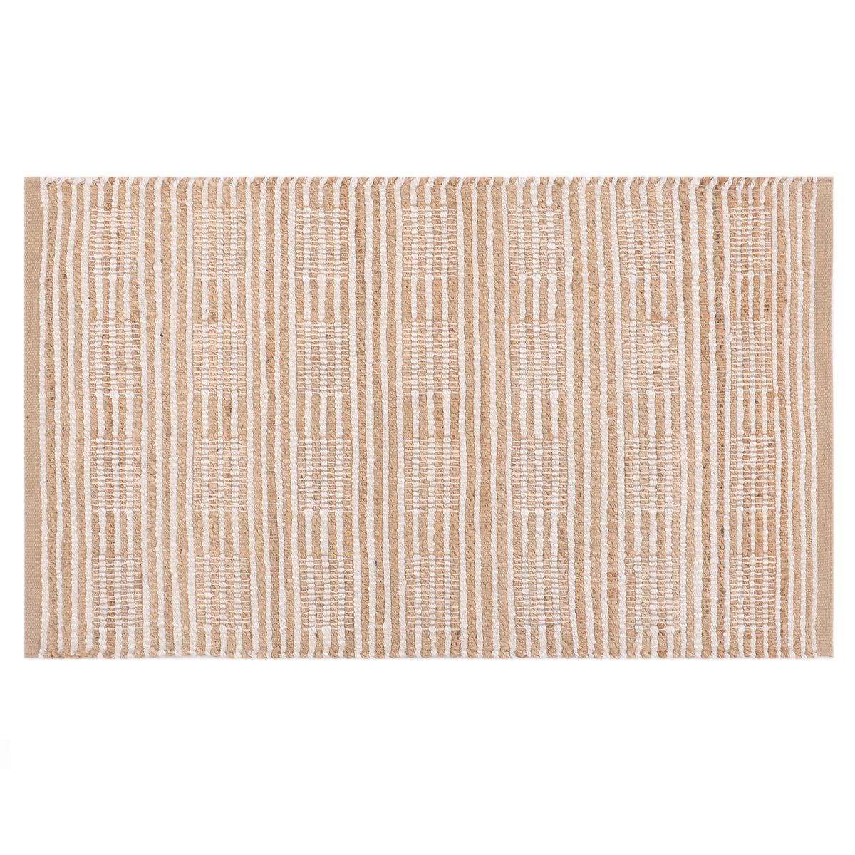 Linear Grid Jute Pitloom Rug