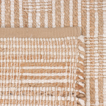 Linear Grid Jute Pitloom Rug