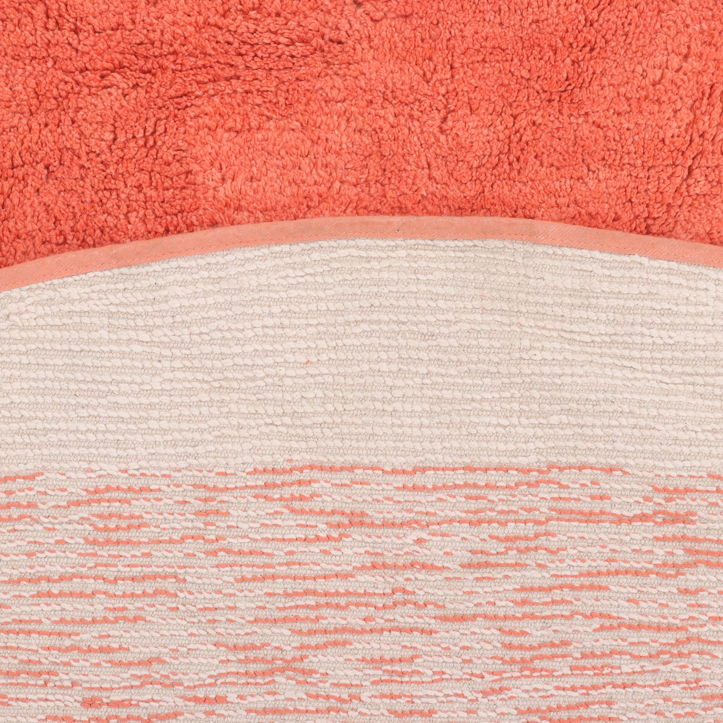Peach-Shaped Bath Mat
