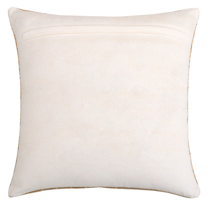 Natural Jute Floral Print Cushion Cover