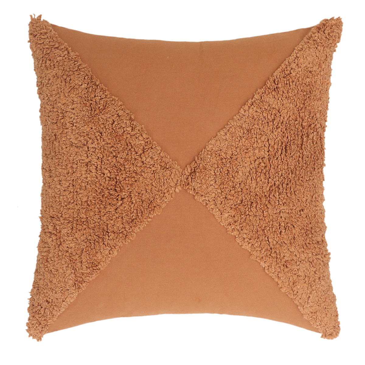 Brown Table Tufted Cushion Cover