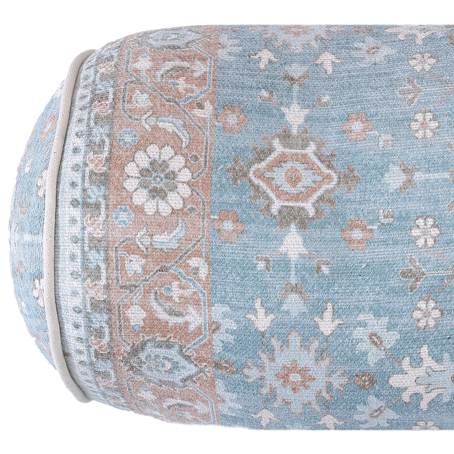 Distressed Floral Bolster