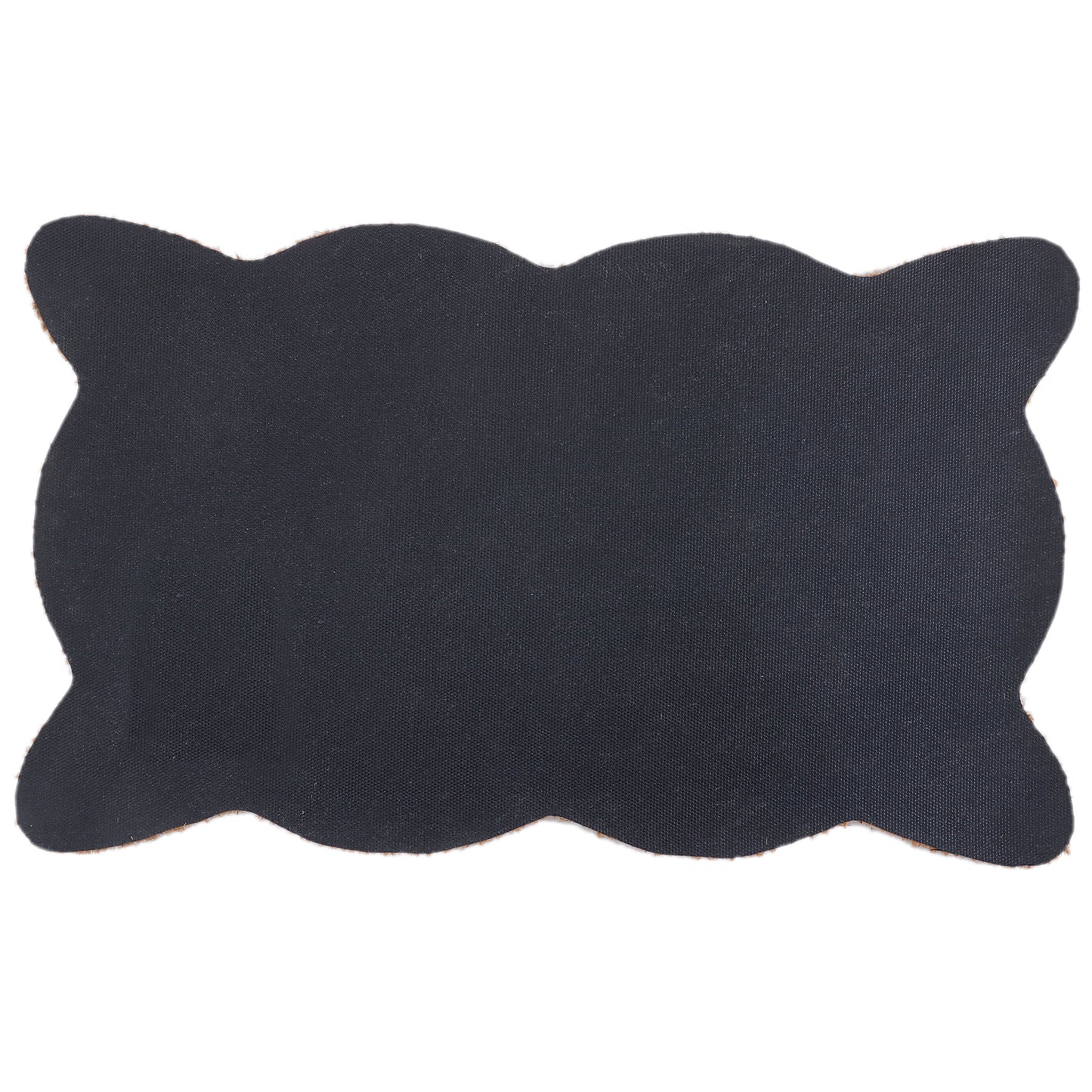 Blue Scalloped Doormat