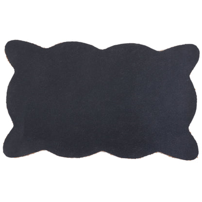Blue Scalloped Doormat