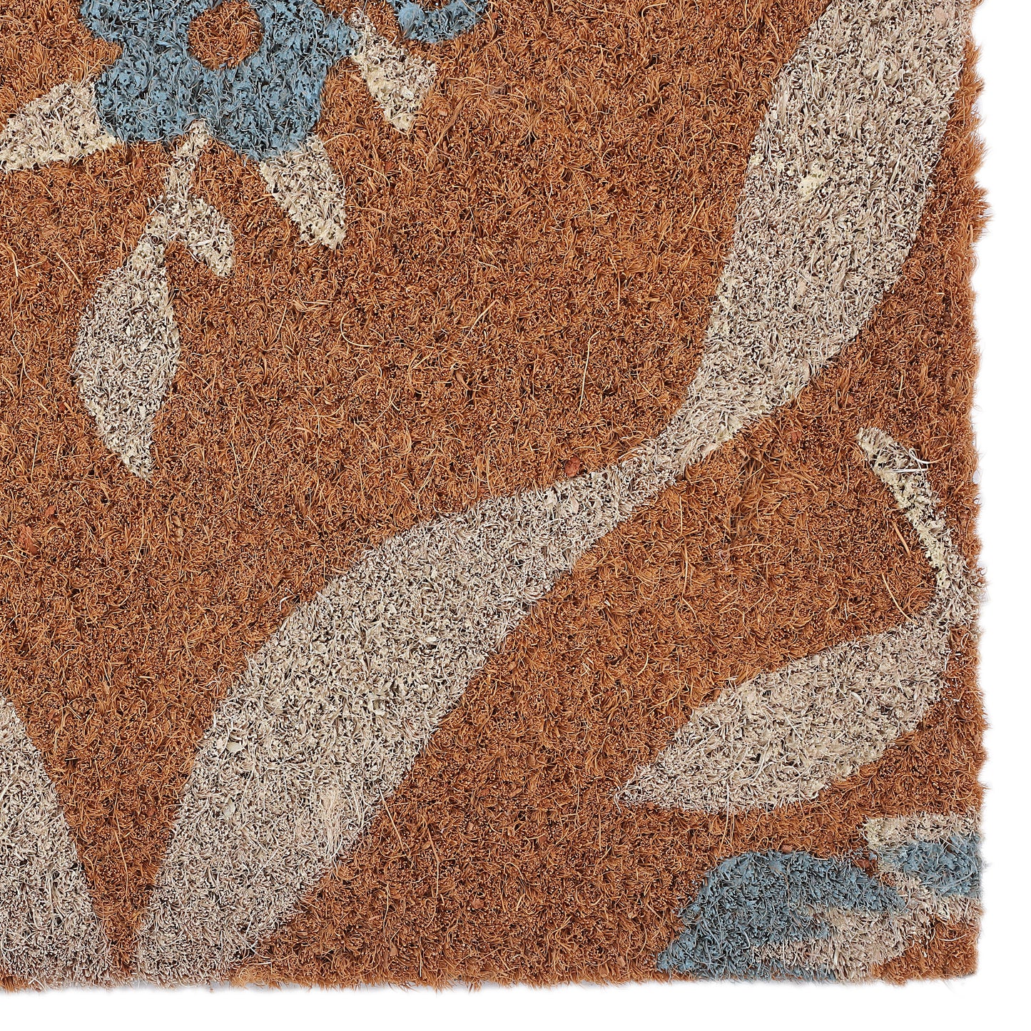 Chic Bow & Floral Coir Doormat