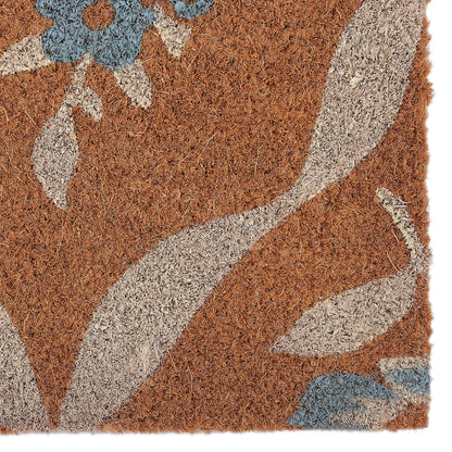 Chic Bow & Floral Coir Doormat