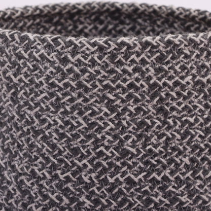 Hand Braided Cotton Basket-Set of 2 (6 Inches)