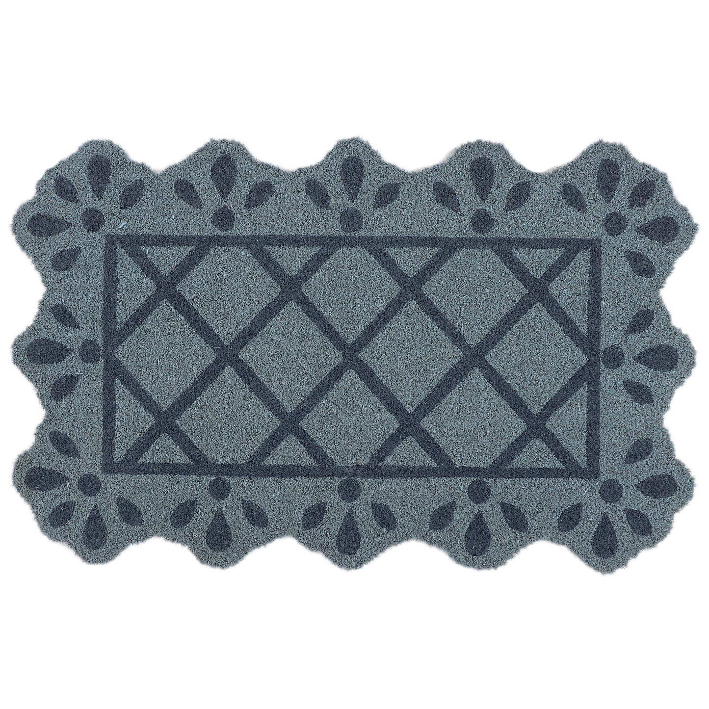 Scalloped Diamond Doormat
