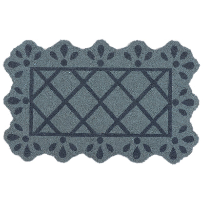 Scalloped Diamond Doormat